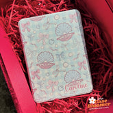 Blue Checkerboard Seashell Kindle Case, Kobo Case, Free Personalization